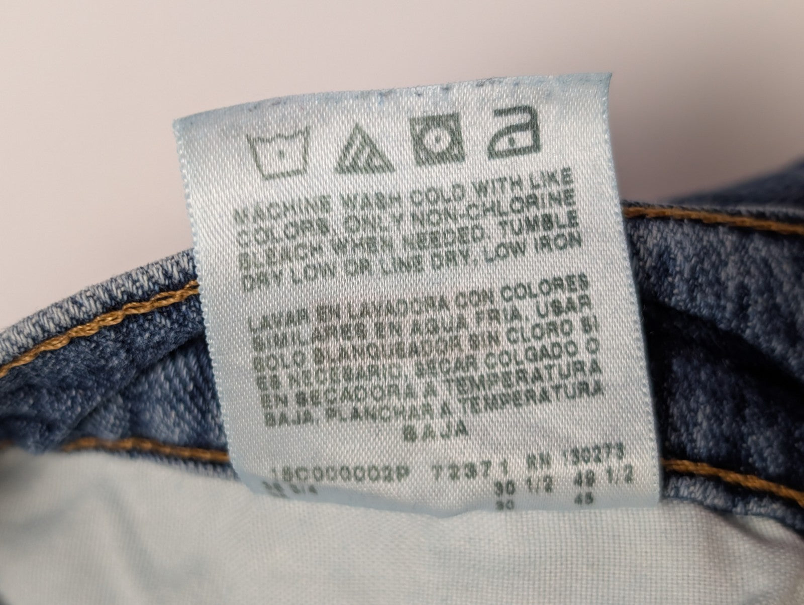 Jean Wrangler Homme Vintage Bleu W35 L29 Denim Épais Stretch Robuste Confort