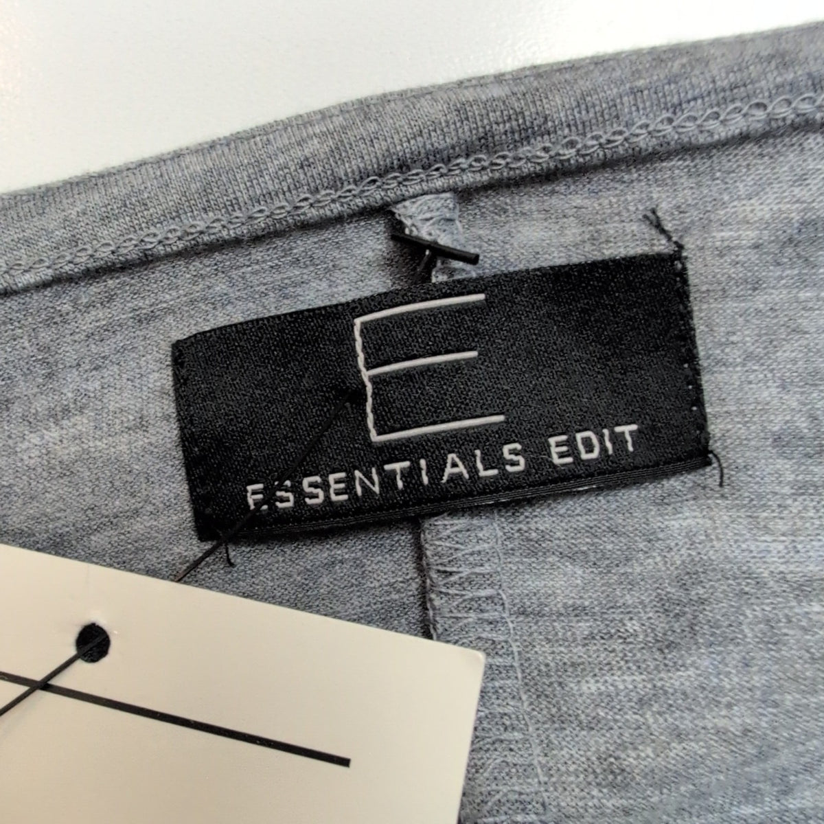 Robe E Essentials Edit M Grise Manches 3/4 Neuve Étiquette
