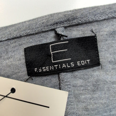 Robe E Essentials Edit M Grise Manches 3/4 Neuve Étiquette