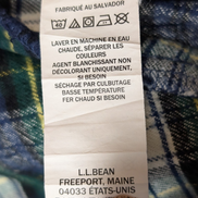L.L. Bean Flanelle Capuche Zippée Surchemise Veste Bûcheron XL |322S