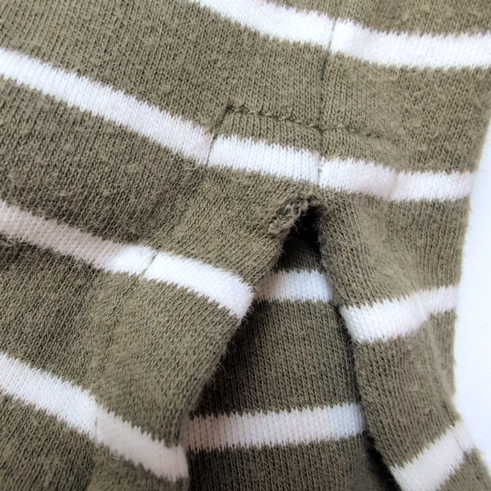 Polo Ralph Lauren Homme XL Kaki Rayures Blanches Logo Kaki Polo Manches Courtes