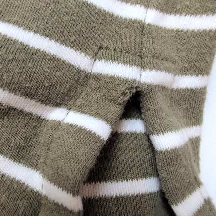 Polo Ralph Lauren Homme XL Kaki Rayures Blanches Logo Kaki Polo Manches Courtes