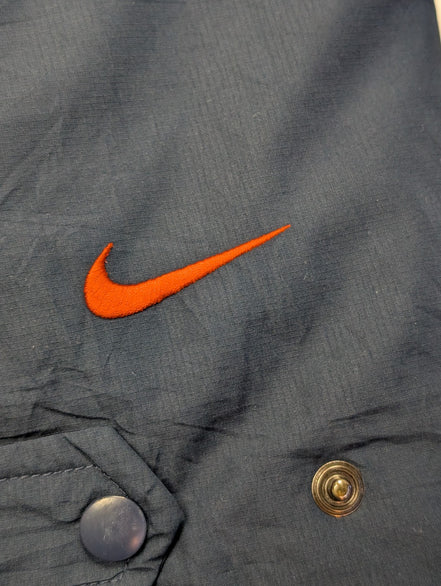 Manteau Nike Virginia Matelassé Bleu Marine Homme Taille L Veste Sportswear 🧥
