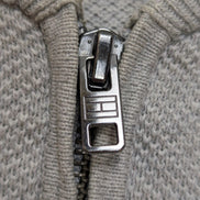 Gilet Tommy Hilfiger Vintage Gris Zippé Coton Premium - Taille M