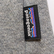 Sweat Patagonia Gris Col Rond Imprimé Bordeaux M