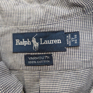 Chemise Ralph Lauren Yarmouth Pied-de-Poule Bleu Marine et Blanc - Taille XL