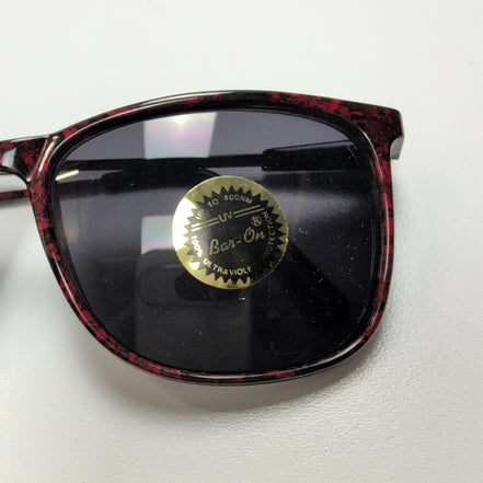 Lunettes de soleil Femmes Bar-On® Carrées Effet Bois Marron & Noir Branches Fine