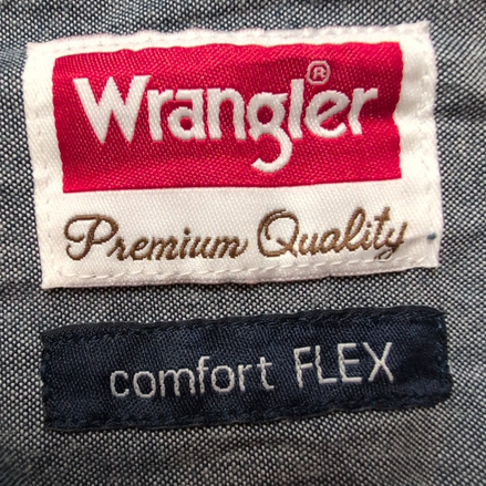 Chemise Wrangler Manches Longues Noir Profond Comfort Flex Stretch Taille M