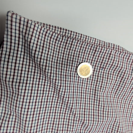 Chemise L.L. Bean rouge à petits carreaux taille XXL #82e