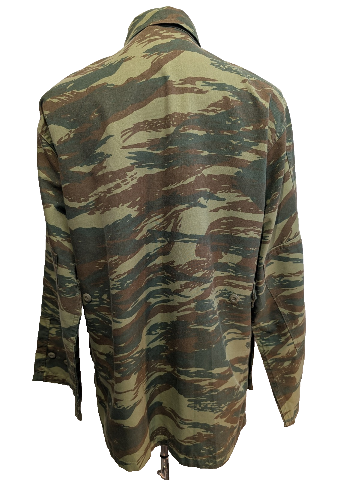 Veste militaire Vert Kaki Armée Grecque Camouflage Tiger Stripe Taille L
