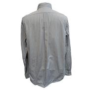 Chemise Ralph Lauren L Vintage Rayures Bleu Blanc Brodée Classic Fit Button Down
