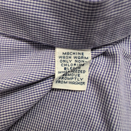 Chemise Ralph Lauren M Violet Bleu Fins Carreaux Manches Longues