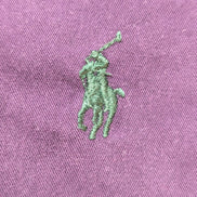 Chemise Ralph Lauren violet logo vert taille M #2053