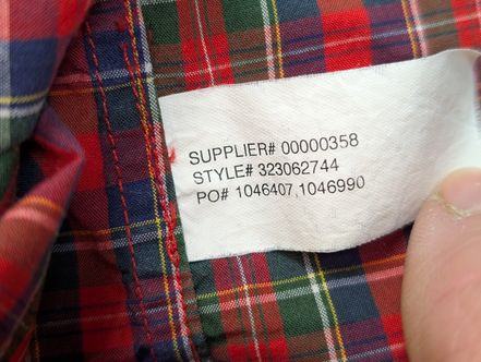Chemise RALPH LAUREN - Carreaux Multicolores - Manches Longues - Taille XS (L 16