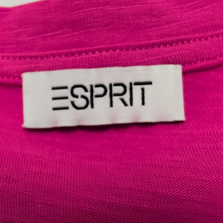 Haut Esprit Femme S Rose Fuchsia Manches Courtes Coton Neuf Étiquette