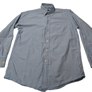 Chemise Nautica à Rayures Bleues & Blanches - Taille M
