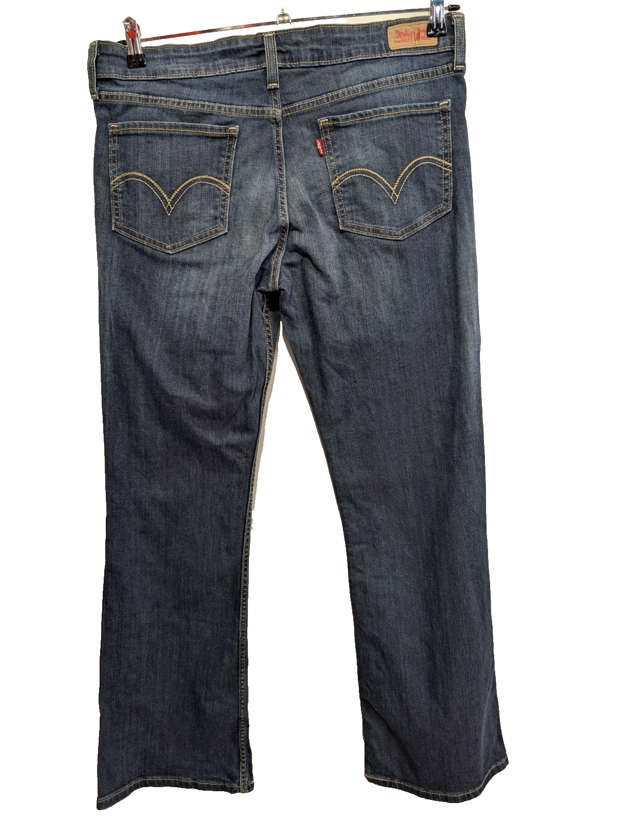 Jean Levi's 518 Femme Bleu Super Low Bootcut Flare W31 L32 Vintage