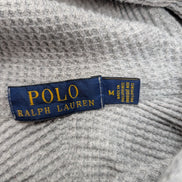 Sweat à capuche Polo Ralph Lauren M gris chiné logo noir coton hoodie