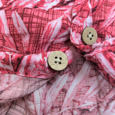 Chemise Hawaïenne Junction West Rayonne Rouge Floral L