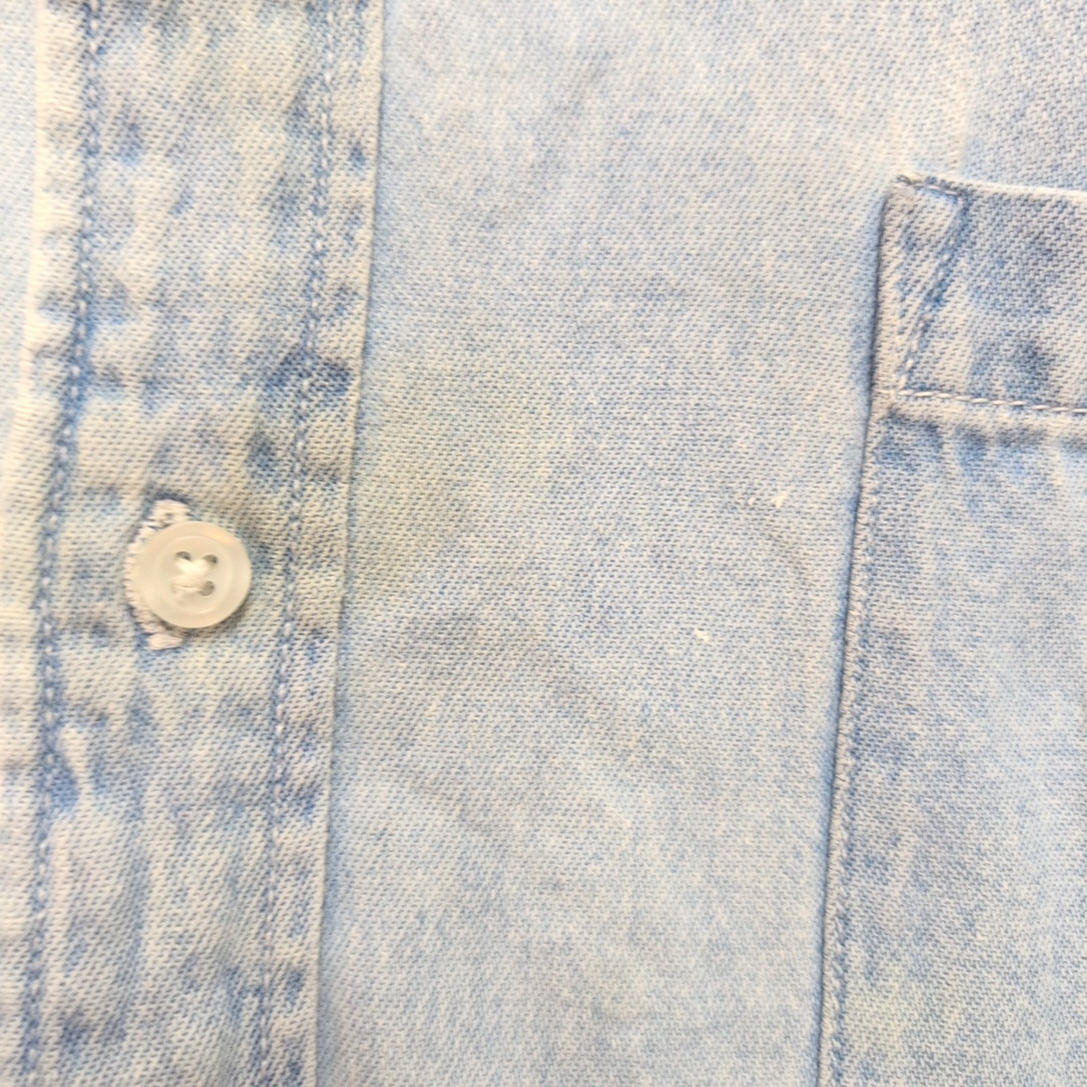 Chemise Harley Davidson 3XL jean denim bleu manches courtes 2 poches