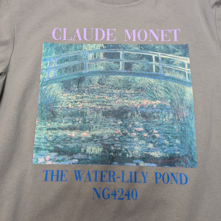T-shirt Artistory S Claude Monet The Water Lily Pond Vert Neuf Étiquette