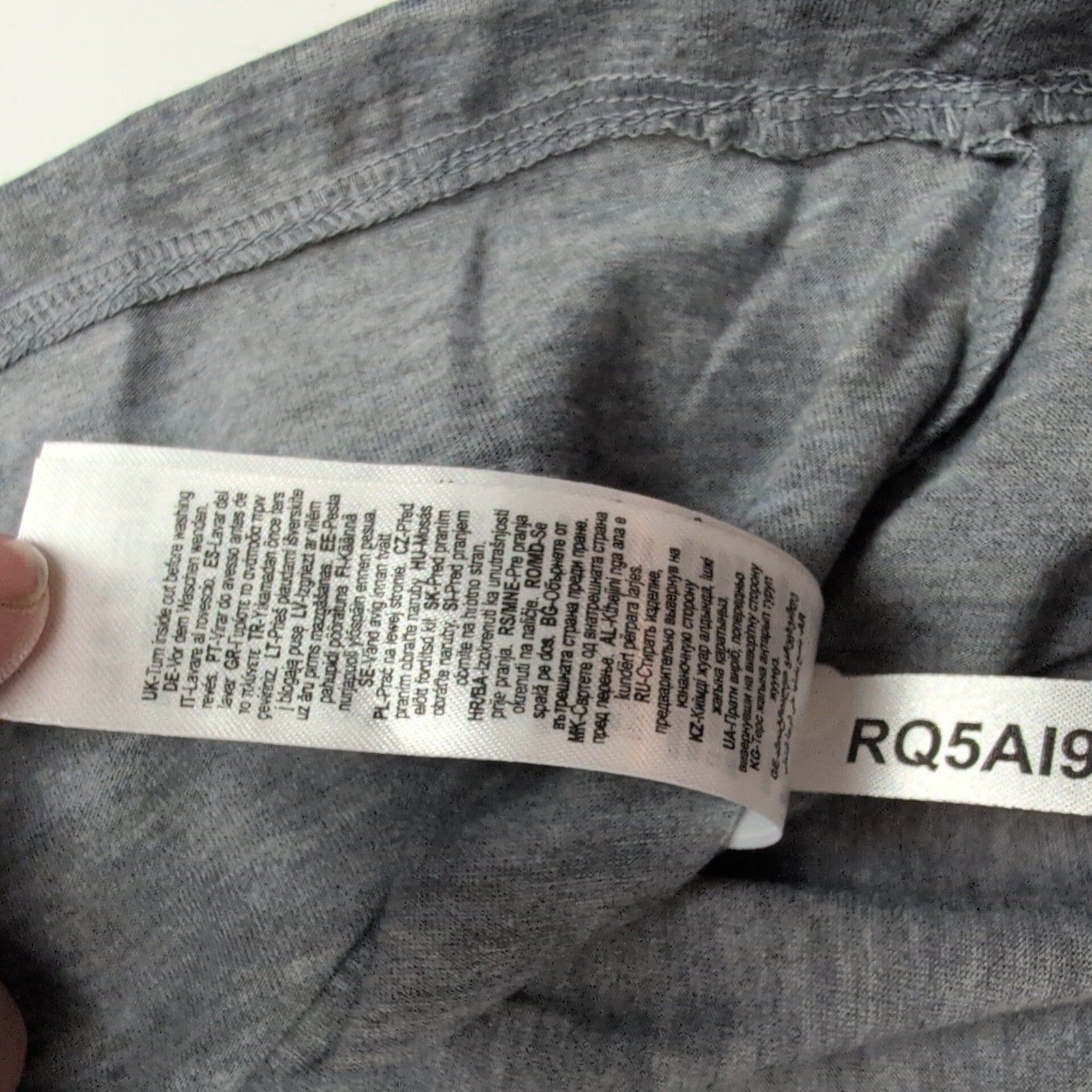 Robe E Essentials Edit M Grise Manches 3/4 Neuve Étiquette