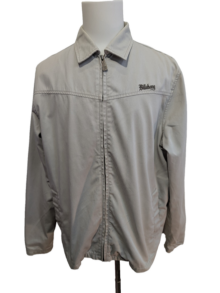 Blouson Billabong Homme L Crème Veste Harrington Coton Vintage Logo Brodé Dos