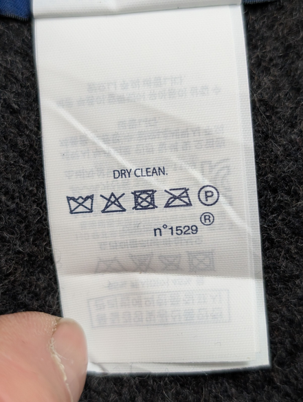 Écharpe Polo Ralph Lauren 55% Cachemire 45% Laine Gris Anthracite Logo Rouge