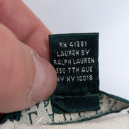 Gilet cardigan Lauren Ralph Lauren M crème coton boutons dorés blason