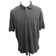 Polo Ralph Lauren Homme L Gris Logo Noir Polo Manches Courtes