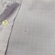 Chemise Polo Ralph Lauren Shirt L XL Andrew Lila Micro-Carreaux Col Mao Officier