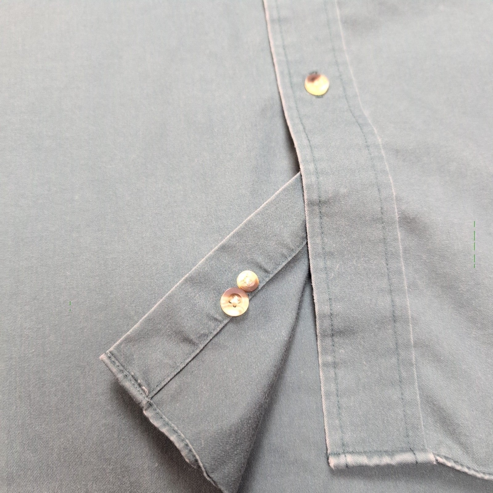 Chemise L.L. BEAN Homme XL Tall Vert Foncé Manches Courtes Poche Wrinkle
