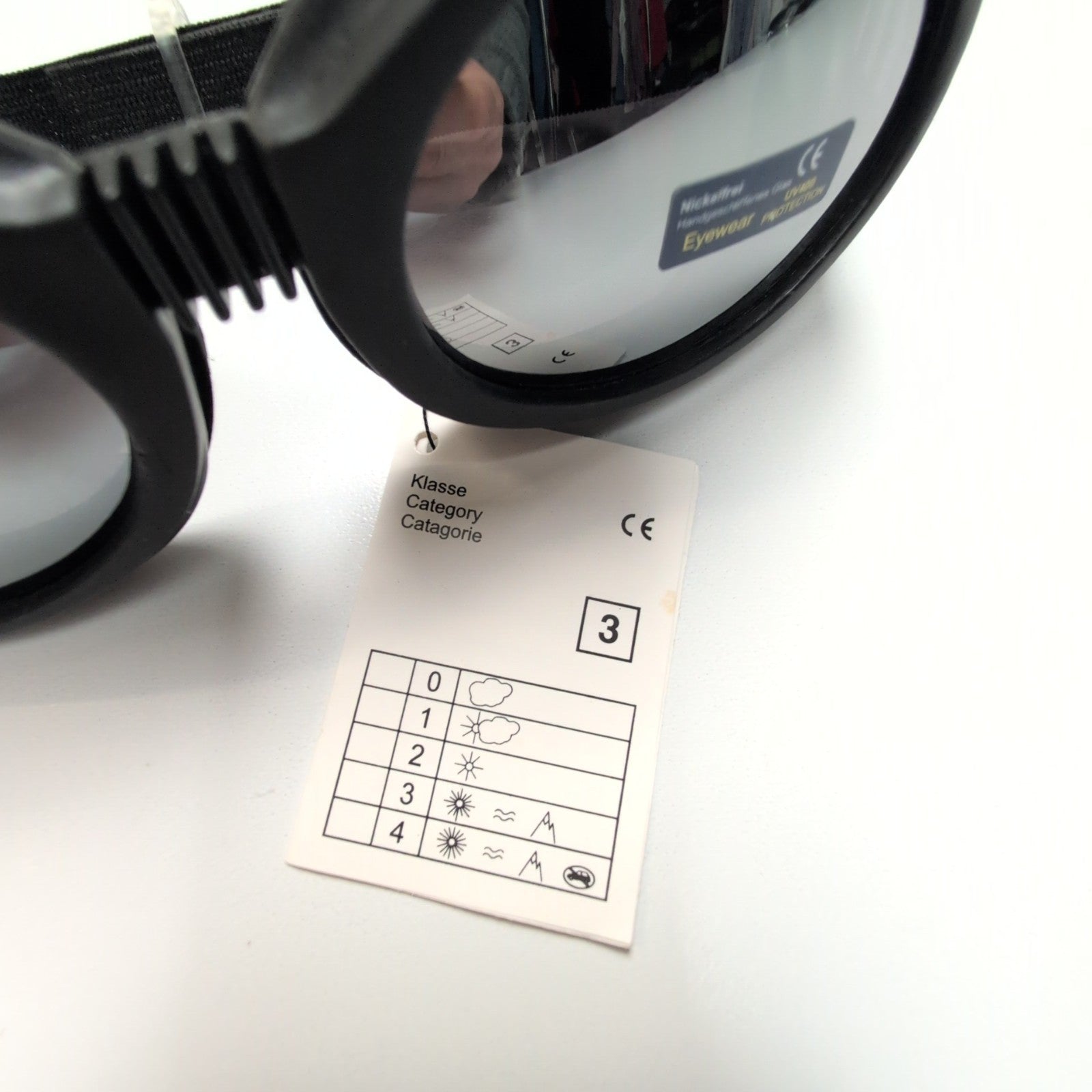 Lunettes de Ski Masque Rétro Noir Mat Verres Miroir Gris Y2K Futuriste