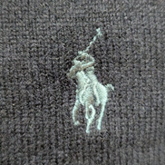 Pull Polo Ralph Lauren 100% Laine Mérinos Bleu Marine Col V - Taille 3XL