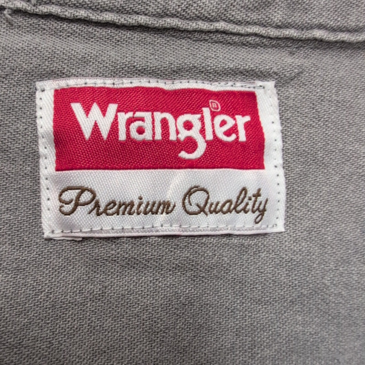 Chemise Wrangler 3XL Gris Workwear 2 Poches Coton manches longues