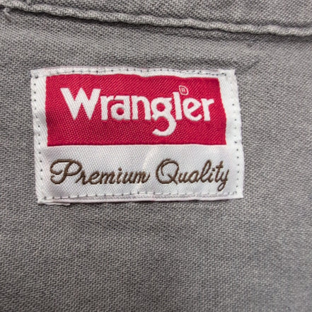 Chemise Wrangler 3XL Gris Workwear 2 Poches Coton manches longues