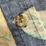 Chemise Hawaïenne Cooke Street Coton Bleu Feuillage M Honolulu