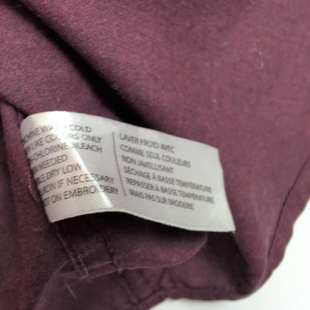 Chemise U.S. Polo Assn M Bordeaux Uni Slim Fit Logo Brodé Poche Coton