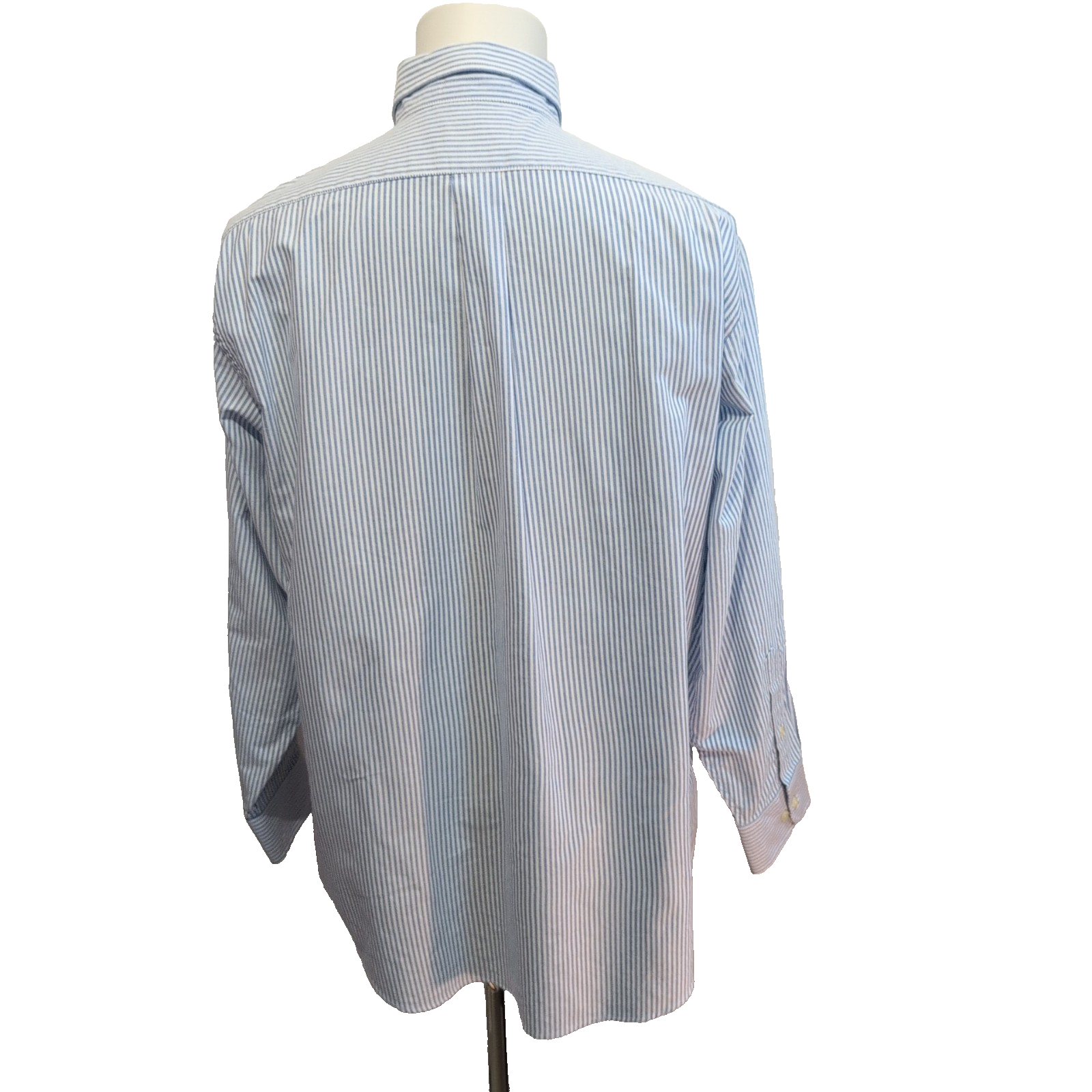 Chemise Chaps Oxford Bleue à Rayures manches longues Taille L/XL