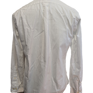 Ralph Lauren Chemise Classic Fit S/M Blanche Logo Bleu Marine