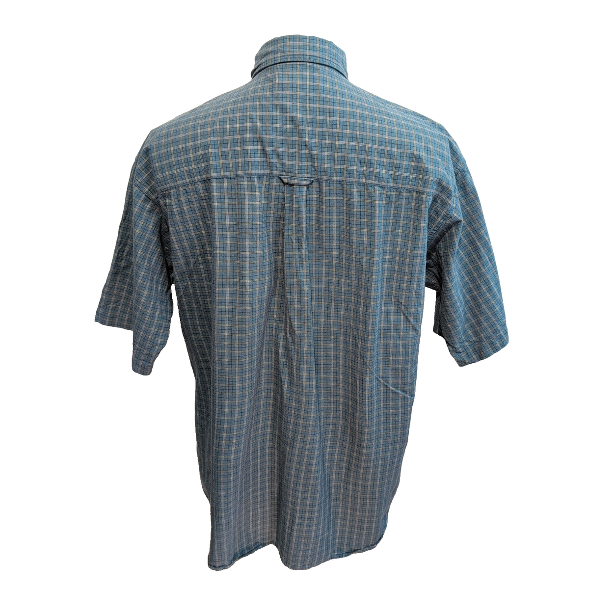 Chemise Columbia L Vert Carreaux 100% Coton manches courtes