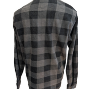 Wrangler M Chemise Flanelle Noire Grise Carreaux Plaid Style Workwear