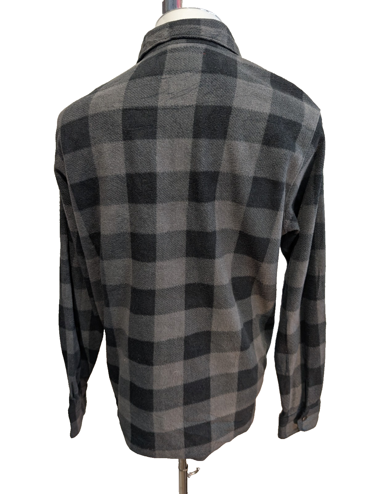 Wrangler M Chemise Flanelle Noire Grise Carreaux Plaid Style Workwear