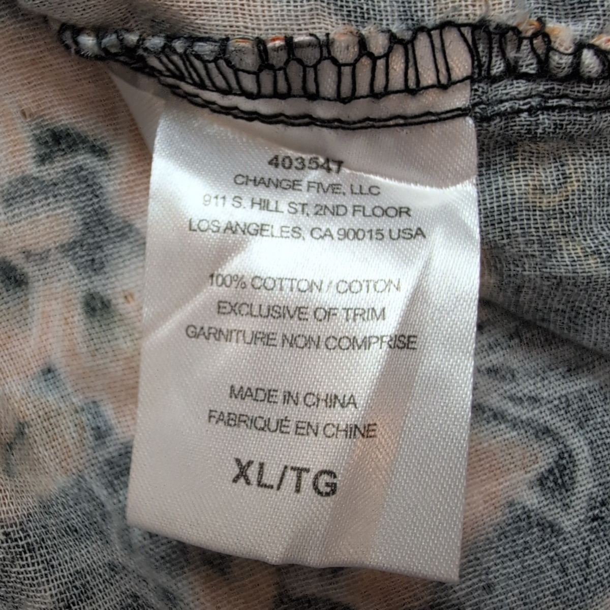 Chemise Hawaïenne Margaritaville XL XXL Noir Orange Coton USA