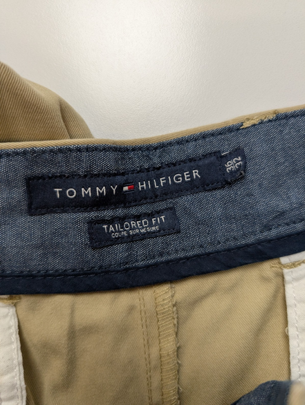 Pantalon Chino TOMMY HILFIGER Beige 🌿 Taille W36 L32 🌿 Coupe Taylored Fit Chic