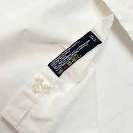 Nautica chemise blanche unie logo brodé taille XL XXL 100% coton