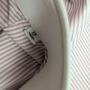 Chemise Ingram XL 17 Made in Italy Rouge Rayures Col Blanc Neuve Manches longues