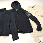 LOT 11 PULLS FEMME - 9x RALPH LAUREN - TOMMY - US POLO - À RÉPARER