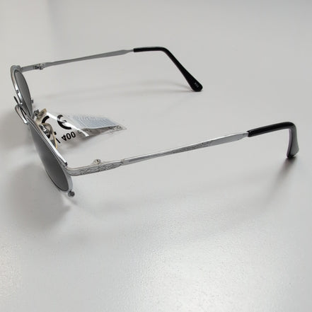 Lunettes de soleil Y2K Style Rétro Minimaliste Branche Fine métal gris