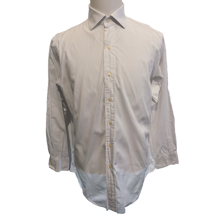 Chemise Polo Ralph Lauren blanche Classic Fit sans logo taille L regent